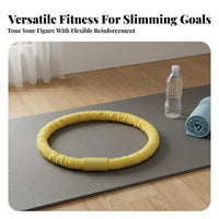 Quiet Operation Soft Hula Hoop Full-Body Workout Soft Flexible Hula Hoop Space-Saving for Women, Beginners
