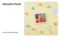 Early Learning Wooden Number Matching Game Parent-Child Bonding Child-Centered Number Matching Game Develops Fine Movement Skills Educational Toy Improves Hand-Eye Coordination for Preschoolers, Kids, Classroom