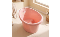 Non-Slip Children's Plastic Bathtub Thickened Baby Bathtub with Bath Seat Deep Toddler Bath with Drain Sturdy for Bathroom