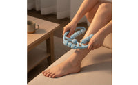 Muscle Relaxation 12 Wheel Leg Massager Adjustable Width Massage Tool Ergonomic Grip Fitness Equipment Body Shaping for Post-Workout