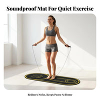 Noise Reducing Treadmill Mat Thickened Design Soundproof Exercise Pad Anti-Slip Shock Absorbing Fitness Mat Moisture-Proof for Apartment Dwellers, Home Gym