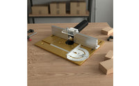 Multi-Functional Woodworking Benchtop Router Table Adjustable Fence Trimmer Flip Board Easy Installation for Woodworkers, Workshop, Garage