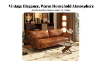 Small Space space-efficient Multi-Seater Settee Vintage Look Straightrear Settee centuryera Modern Sofa Sturdy Frame for Apartment Dwellers, Interior Design aficionados, Homeowners, Studio Flat, Lounge Area, Office