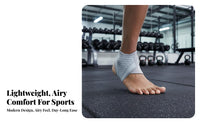 Compression Ankle Sleeve Extremely Thin Lightweight Ankle Brace Breathable Guarding Gear for Athletes, Seniors, Basketball, Running, Injury Recovery