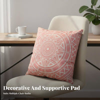 Ethnic Print Pillowcase Gentle Feel Bohemian Square Pillow Cover Retro Pattern Pillow Cover Case Hidden Fastener for Motorists