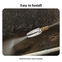 Rust Removing 360 Degree Rotary Nozzle Resistant High Pressure Washer Nozzle Heavy Duty for DIY Enthusiasts, Industrial Cleaning