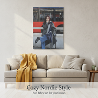 Autumn/Winter Korean Style Coat Outfit Poster for Clothing Stores