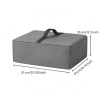 Reinforced Seams Waterproof Printer Cover Silver-Coated Interior Printer Cover with Handle Rectangular Office Accessory Heavy-Duty