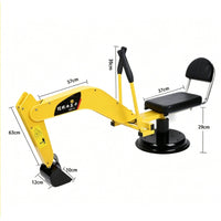 Pedal-Operated Digger Toy Realistic Children's Digger Sandbox Friendly for Cold-Weather Play