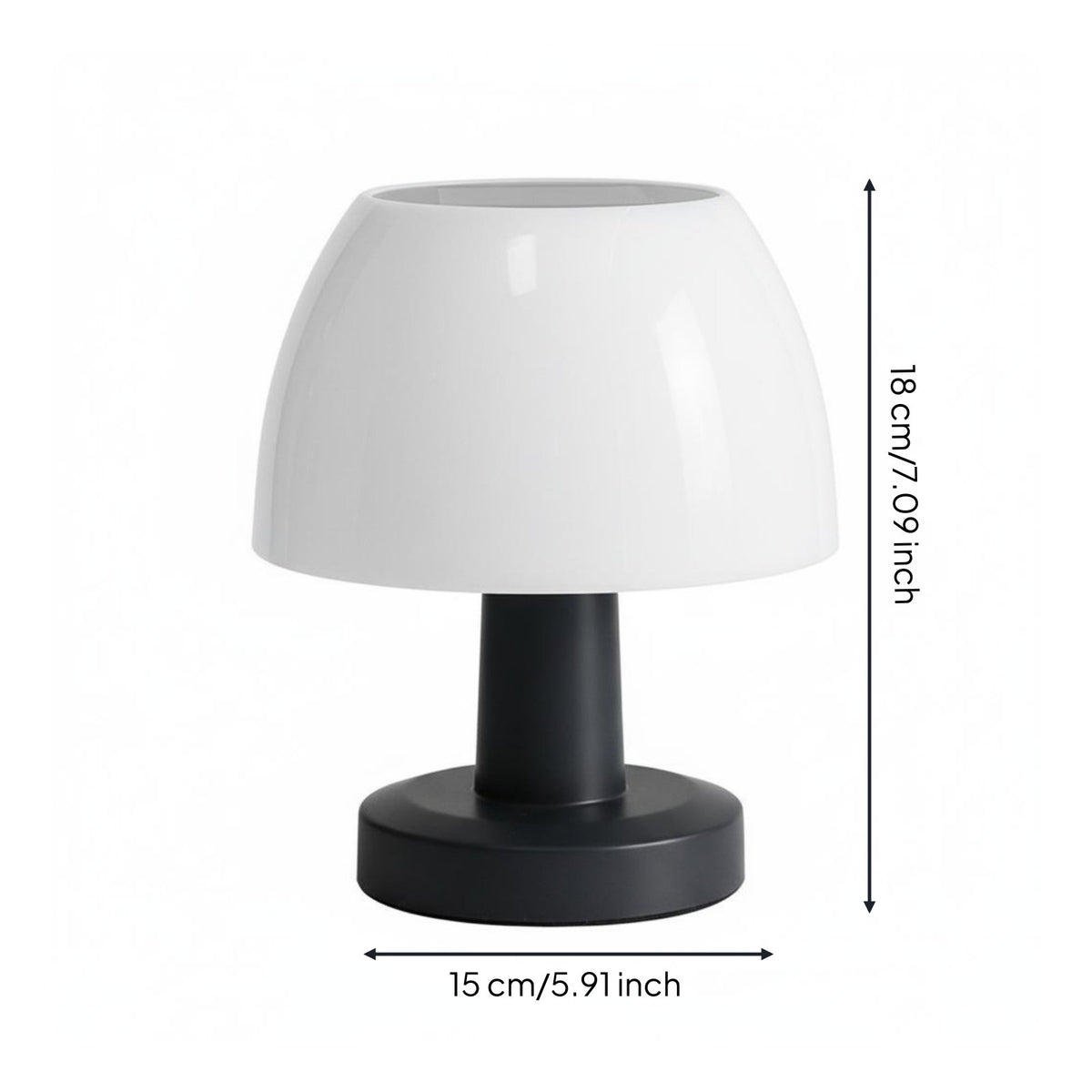 Waterproof Solar Table Lamp Long Battery Life Solar Powered Table Lamp Dimmable Brightness for Camping, Bedside, Restaurant