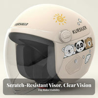 3C Certified Full Face Electric Scooter Helmet Cold Protection Winter Motorcycle Helmet Safety Headwear Removable and Washable Liner for Commuting