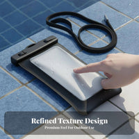 Double-Sided Phone Dry Bag Floats on Water Waterproof Phone Protector Clear Photography Window for Swimmers, Beachgoers, Swimming Pool, Snorkeling