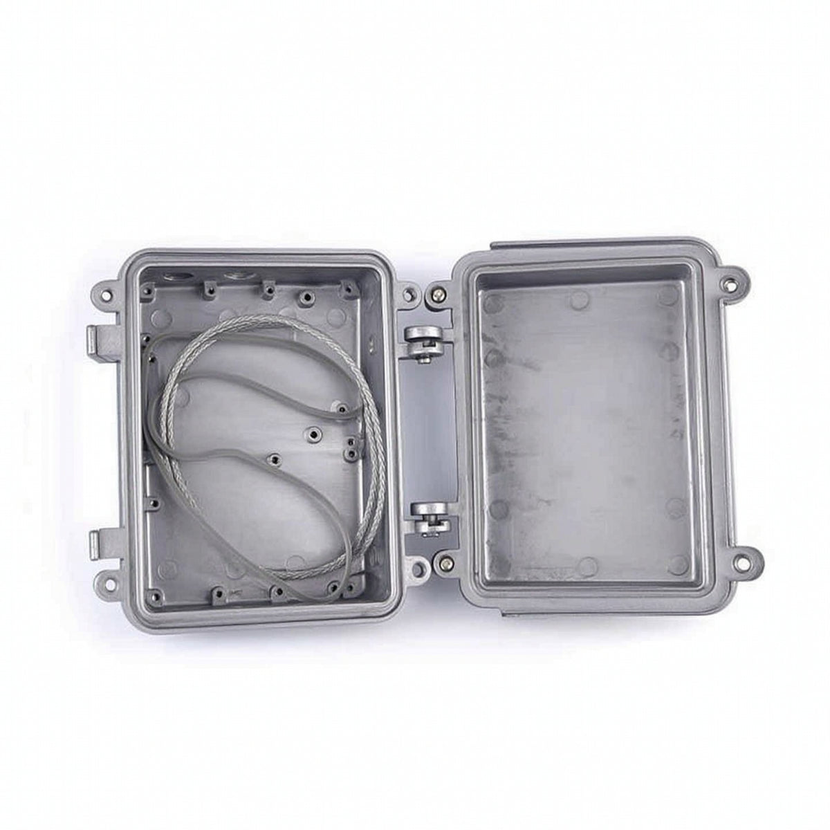 Weatherproof Access Point Bridge Enclosure with Hinge Rugged Waterproof Metal Housing Heavy-Duty for System Integrators