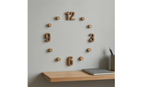 Wood Grain Self-Adhesive Clock Numerals Easy to Install Craft Supply