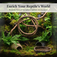Reptizoo Terrarium Climbing Vine for Reptiles and Amphibians, Jungle Habitat Decor