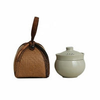 Portable Tea Set High Temperature Resistant Travel Tea Set Traditional Type Travel Teapot with Cup for Journeyers, Outdoor, Office