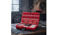 72-Tooth Socket Wrench Set Portable Socket Set with Case Compact Tools Long-Lasting for Roadside Emergencies