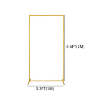Freestanding Rectangular Backdrop Frame Cylindrical Metal Arch Stand Geometric Photography Backdrop Stand Stable for Stages