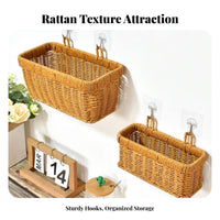 Japanese Design Kitchen Ginger Garlic Basket Easy to Hang Ginger Garlic Holder Space-Saving for Cooks, Homeowners, Pantry, Entryway