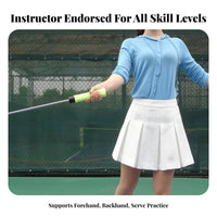 Tennis Serve Practice Tool Improves Hand-Eye Coordination Single-Player Training Tool S Posture Athletic Gear for Adults, Kids, Home, Backyard, Park