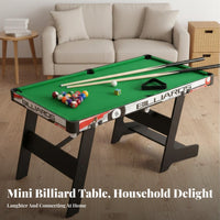 children's Billiard Set Parent-Child Interaction Mini Pool Table Space-Saving Desktop Billiard Table for Family, Parents, Indoor, Playroom, Dorm Room