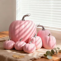 Pink Artificial Pumpkin Model for Valentine's Day Easter Wedding Decor