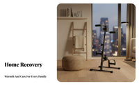 Mini Floor Cycle Compact Design Arm and Leg Non-Slip Base Arm and Leg Peddler for Seniors, Office Workers