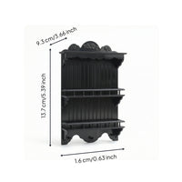 1/6 Dollhouse Wall Cabinet 1/6 Scale Miniature Display Shelf Realistic Furniture for Hobbyists