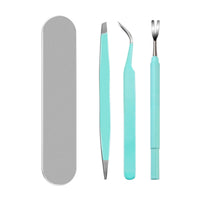 Stainless Steel Ectoparasite Remover Easy to Use Pet Grooming Extractor Tweezer Multi-Component Kit for Travel