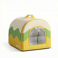 Pet Cooling House with Ice Boxes Collapsible Pet Cooling House for Small Dogs
