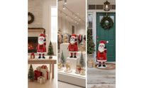 Santa Mailbox Freestanding Mailbox Decoration Outdoor for Porch, Entryway