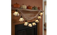 Warm Glow Ghost Lights with Witch Hats Indoor Ghost String Lights Festive Hanging Witch Hat Light Decor Spooky for Window Display, Photo Backdrop