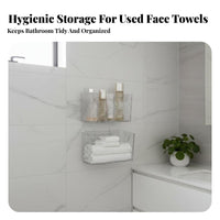 Makeup Storage three-in-single Wall-Mounted Bathroom Organizer Multifunctional Design