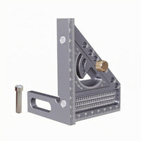Positioning Pin Metal Combination Square Locking Knob Triangular Protractor Square Reference Holes Woodworking Triangle Ruler Cutout Center for Woodworkers