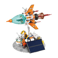 JAKI Solar-Powered Rocket Building Block Toy for Boys