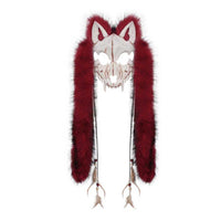 Wildlife Headpiece Realistic Wolf Headpiece Wearable for Medieval Roleplayers