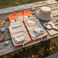 Dress Up Kids Explorer Costume Set Multi-Pocket Safari Adventure Vest and Hat Lightweight Child's Role Play Explorer Outfit Long-Lasting for Stage Performances
