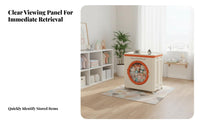 Large Foldable Bin with casters Multi-Functional Storage Container Easy Assembly