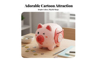 Electronic Piggy Bank Large Capacity Cartoon Pig Bank Birthday Gift Password Savings Box for Kids, Girls