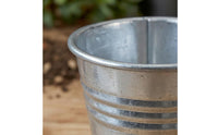 12 Pieces Metal Bucket Planter Compact Small Metal Planter Home Decor