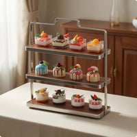 Three-Tier Dessert Stand Modern Design Tiered Serving Tray Multi-Functional Tableware