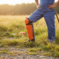 Hard-Shell Mowing Shin Guards Secure Fit Vegetation Eating Leg Protectors Defensive Trimmer Gaiters Segmented for Yard Work