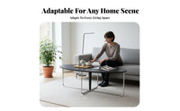 Nordic Aesthetic Oval Table with Metal Legs architectural Design Oval Coffee Table with X-Base centuryera Modern Living Room Furniture Minimalist Aesthetic for Homeowners, Interior Decorators, Renters, Home, Lounge Area, Den, Office Reception