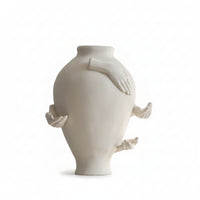 Hand Sculpture Vase Sculptural Vase with Hands Modern Decor for Art Collectors
