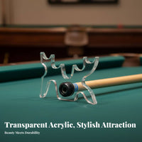 Branched Pool Bridge Head Lightweight Moosehead Cue Rest Transparent Pool Stick Holder