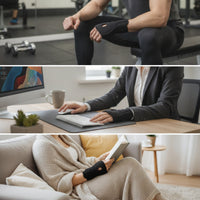 Adjustable Wrist Sleeve with Gel Pad Compression Gel Wrist Sleeve Stretchy Universal for Home, Gym