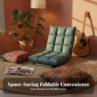 Foldable Design Adjustable Floor Lounger Space Saving Adjustable Backrest Floor Chaise Multi-Functional Tatami Sofa Comfortable Padding for Apartment Dwellers, Students, Bay Window, Small Apartments, Relaxing, Bedroom