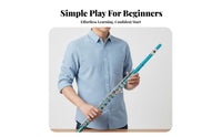 16 Key C Flute Student Flute Complete Kit for Adult Learners, Amateur Artists, Music Class, Band Practice, Live Performance