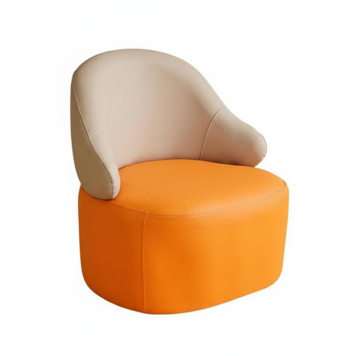 Soft Padded Seat Upholstered Round Pouf sturdy Wood Legs Round Pouf Ottoman Vintage design Low Stool Multi-Purpose for Children, Families, Entryway, Living Room, Bedroom, Nursery