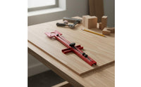 Printed Measurement Scale Router Circle Cutting Jig Metal Router Circle Milling Guide Red Milling Machine Guide Ruler Adjustable Knobs